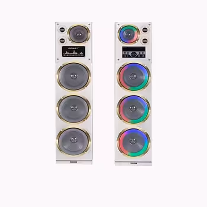 اسپیکر خانگی سفید رقص نور دار دنای مدل DE-3010LW6