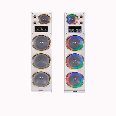 اسپیکر خانگی سفید رقص نور دار دنای مدل DE-3010LW6