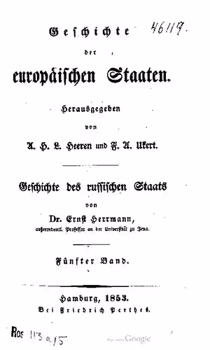 خرید و دانلود نسخه کامل کتاب Geschichte des russischen Staates / Von der Thronbesteigung der Kaiſerin Elisabeth bis zur Feier des Friedens von Kainardsche (1742—1775