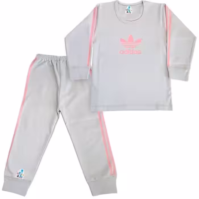 ست بلوز و شلوار اسپرت پسرانه دخترانه دولو طوسی Davalloo