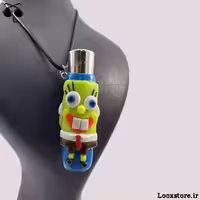 فندک گردنبندی فانتزی طرح باب اسفنجی   جاکلیدی