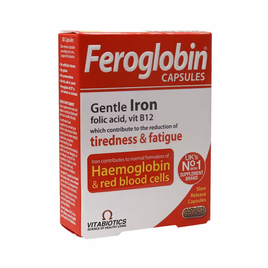 کپسول فروگلوبین ب 12 ویتابیوتیکس 30 عددی