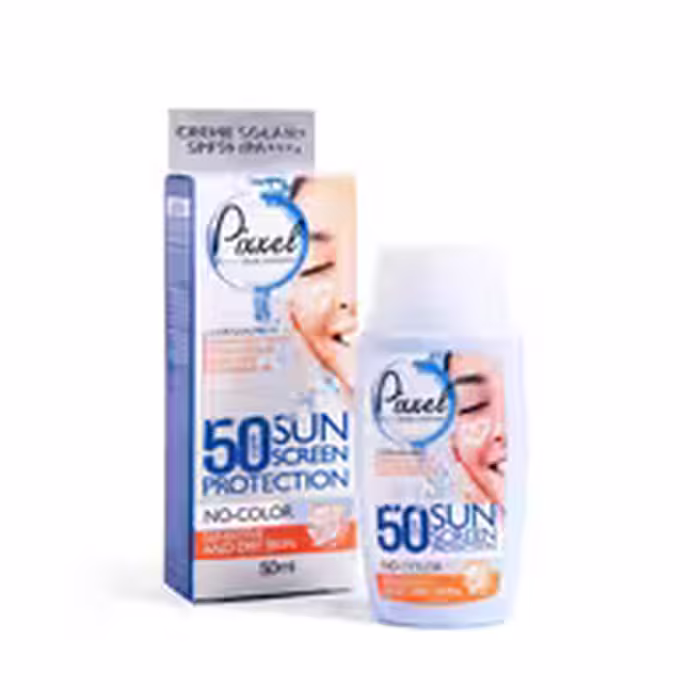 کرم ضد آفتاب بی‌رنگ پیکسل پوست خشک SPF50  حجم 50 میلی‌لیتر