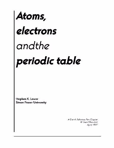 خرید و دانلود نسخه کامل کتاب Atoms, Electrons and the Periodic Table (1997)(en)(36s)