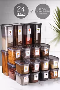 ظروف نگهداری حبوبات 24 تکه Kitchen Life کد 08496