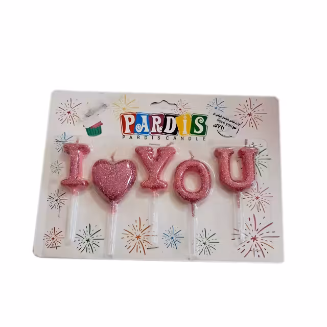 شمع کیک مدل لاو