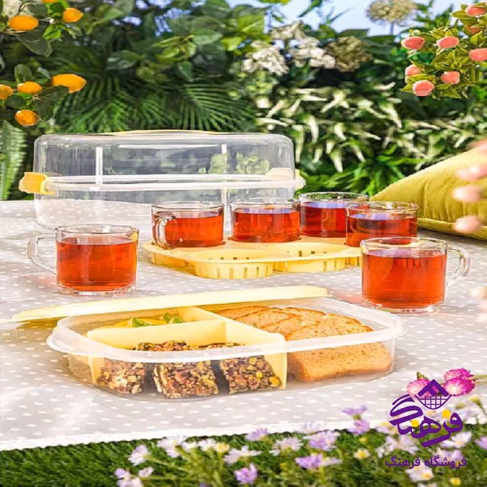 ست چای خوری 6نفره مسافرتی لیمون