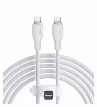 کابل شارژ 100W فست تایپ سی به تایپ سی باسئوس مدل Pudding Series طول 2 متر