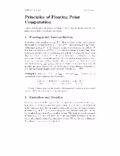 خرید و دانلود نسخه کامل کتاب Principles of floating point computation