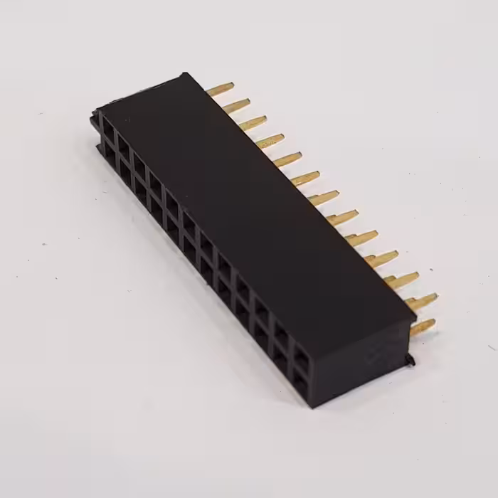 پین هدر 2x12 مادگی صاف 2.54 میلیمتر. Pin header 2x12 Female Straight 2.54mm Pitch