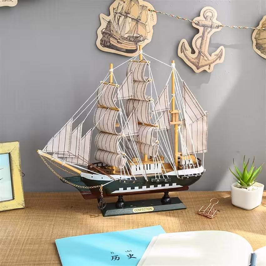 ماکت کشتی confection بادبان نسکافه ای