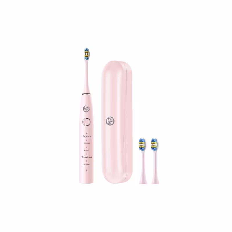 مسواک برقی NPO Nicefeel X610 | شارژی و حرفه‌ای | 40000 لرزش در دقیقه | فناوری سونیک | رنگ صورتی | طراحی ارگونومیک | مناسب برای مراقبت کامل از دندان و لثه | انتخابی مدرن برای بهداشت دهان و دندان