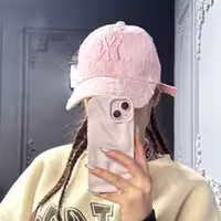 کلاه بیسبالی NYصورتی زاپدار