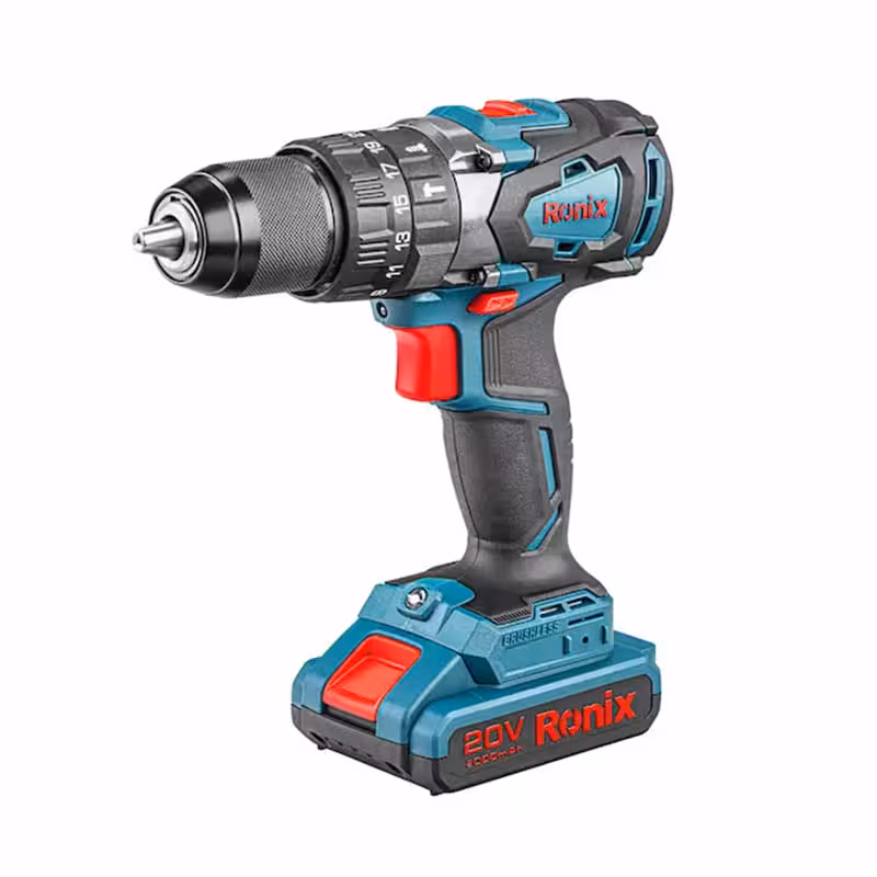 کیت دریل پیچ گوشتی چکشی شارژی رونیکس 8905k