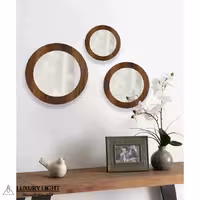 آینه مدل گرد مجموعه 3 عددی