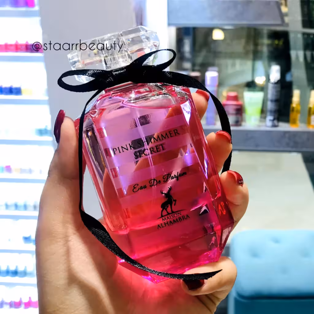 عطر ادکلن ویکتوریا سکرت بامب شل الحمبرا پینک شیمر سکرت الحمبرا Alhambra Pink Shimmer Secret حجم 100 میل