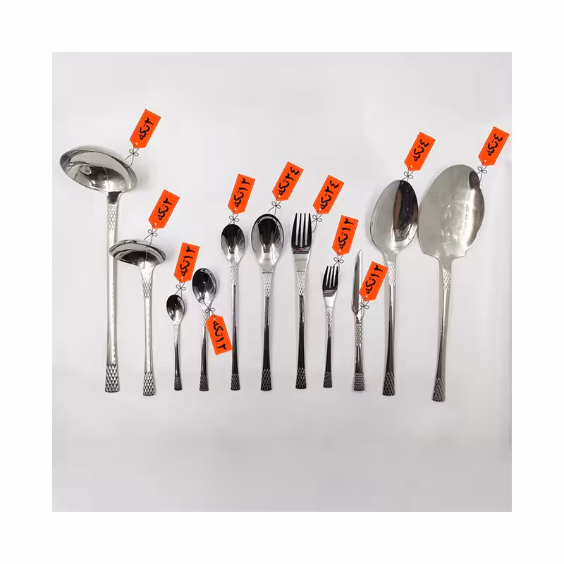 سرویس قاشق چنگال یونیک مدل آناناسی 24 نفره 120 تکه اصل آهنربانگیر