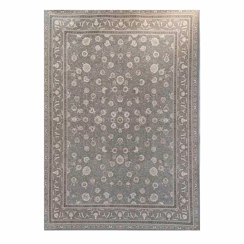 فرش گل برجسته 1200 شانه کد 305 نقره ای