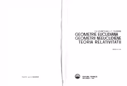 خرید و دانلود نسخه کامل کتاب Geometrie euclidiană, geometrii neeuclidiene, teoria relativității