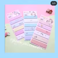 ست استیک نوت یونیکورن، بسته های 6 عددی، در 3 طیف رنگی