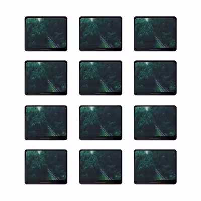 زیر لیوانی ماهوت مدل Jungle بسته 12 عددی