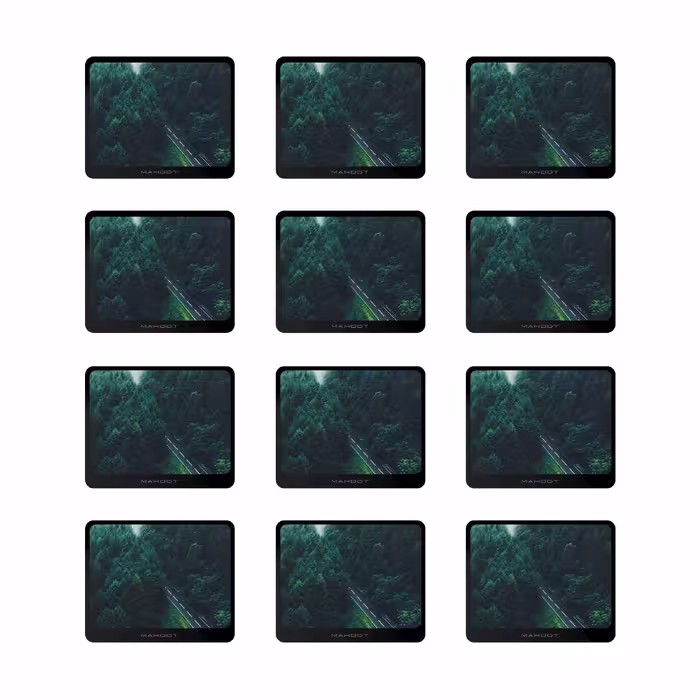 زیر لیوانی ماهوت مدل Jungle بسته 12 عددی