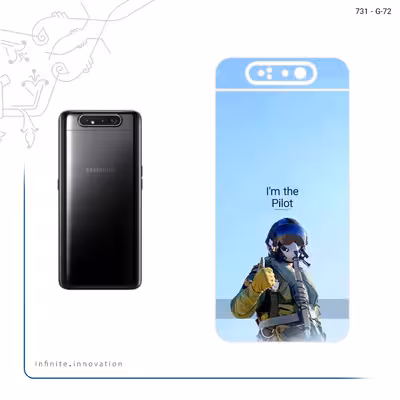برچسب پوششی ماهوت مدل Pilot مناسب برای گوشی موبایل سامسونگ Galaxy A80