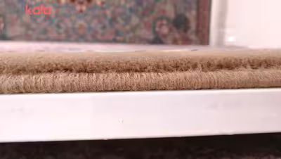 فرش ماشینی زمرد مشهد مدل 210067 زمینه گردویی