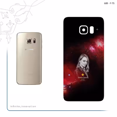 برچسب پوششی ماهوت مدل Emma Stone مناسب برای گوشی موبایل سامسونگ Galaxy S6 Edge Plus