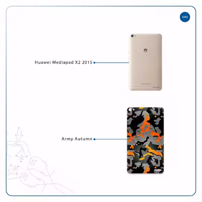 برچسب پوششی ماهوت مدل Autumn-Army مناسب برای تبلت هوآوی Mediapad X2 2015