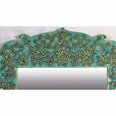 آینه و شمعدان طرح پیچک مجموعه 3 عددی