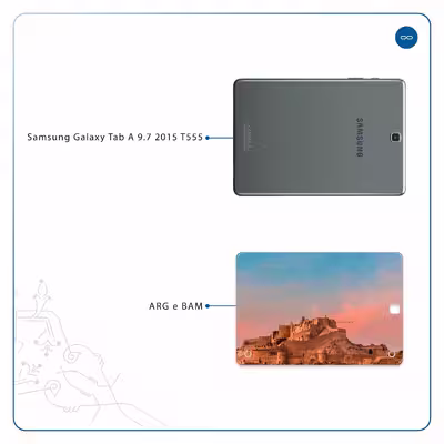 برچسب پوششی ماهوت مدل ARG-e-BAM مناسب برای تبلت سامسونگ Galaxy Tab A 9.7 2015 T555