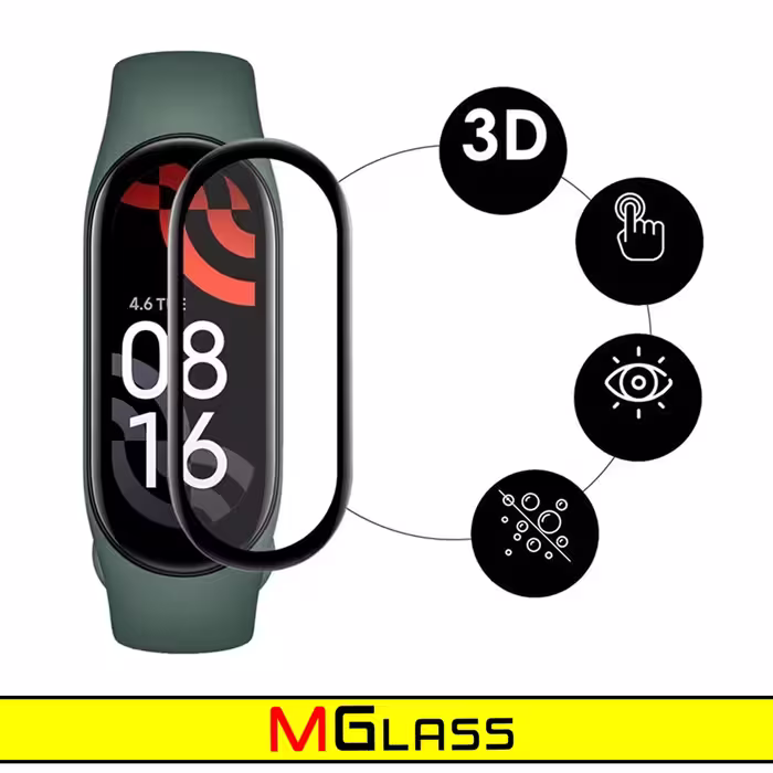 محافظ صفحه نمایش نانو ام گلس مدل NMG مناسب برای ساعت هوشمند شیائومی Mi Band 5 بسته دو عددی