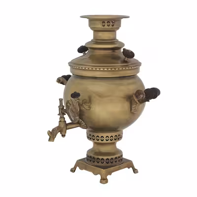 سماور زغالی عبدی مدل کلاسیک گنجایش 5 لیتر