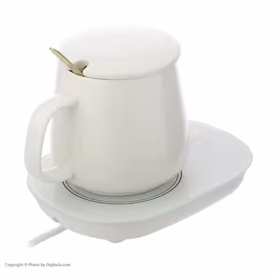 ماگ حرارتی لاکی مدل Temperature Cup به همراه صفحه گرم کن برقی