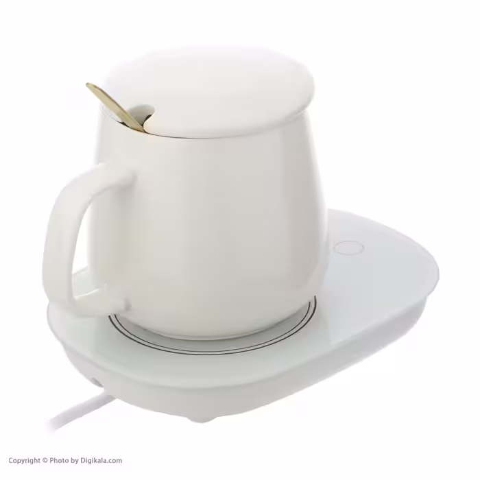 ماگ حرارتی لاکی مدل Temperature Cup به همراه صفحه گرم کن برقی