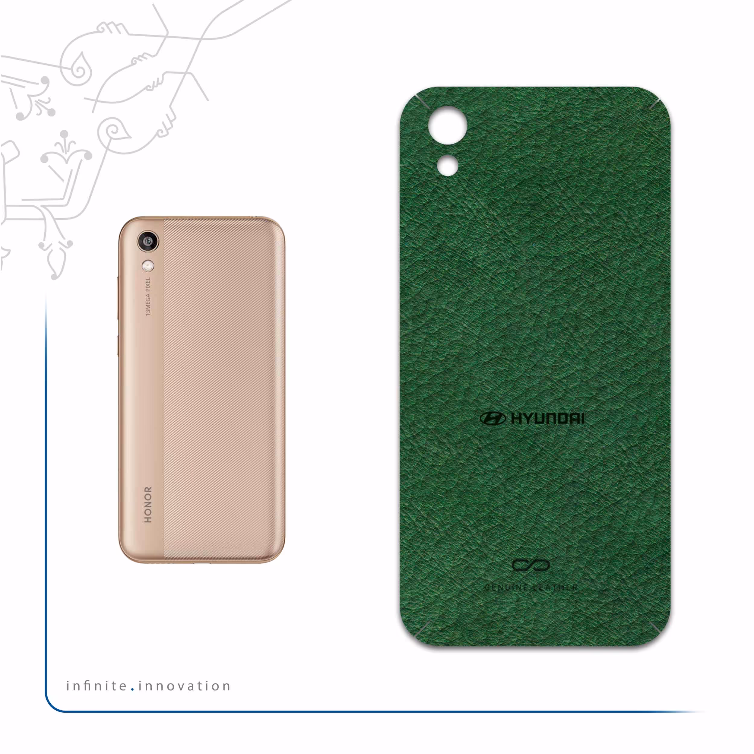 برچسب پوششی ماهوت مدل GL-HYNDI مناسب برای گوشی موبایل آنر 8S