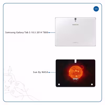 برچسب پوششی ماهوت مدل Sun-By-NASA مناسب برای تبلت سامسونگ Galaxy Tab S 10.5 2014 T800