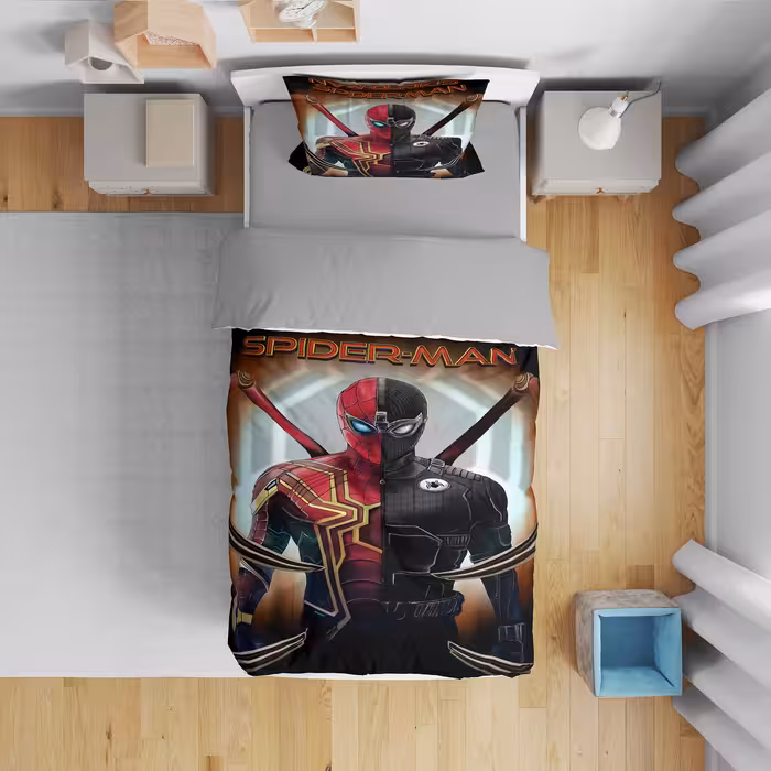 سرویس روتختی مدل اسپایدرمن کد 4747 یک نفره 5 تکه