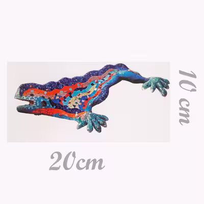 استیکر پارچه و لباس مدل سوسمار رنگی