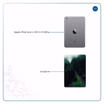 برچسب پوششی ماهوت مدل Jungle مناسب برای تبلت اپل iPad mini 2 2013 A1490