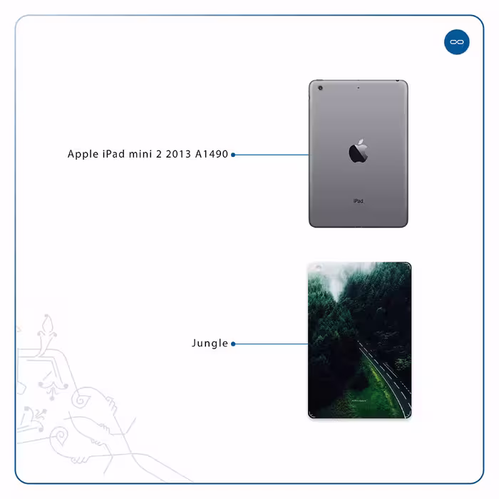 برچسب پوششی ماهوت مدل Jungle مناسب برای تبلت اپل iPad mini 2 2013 A1490
