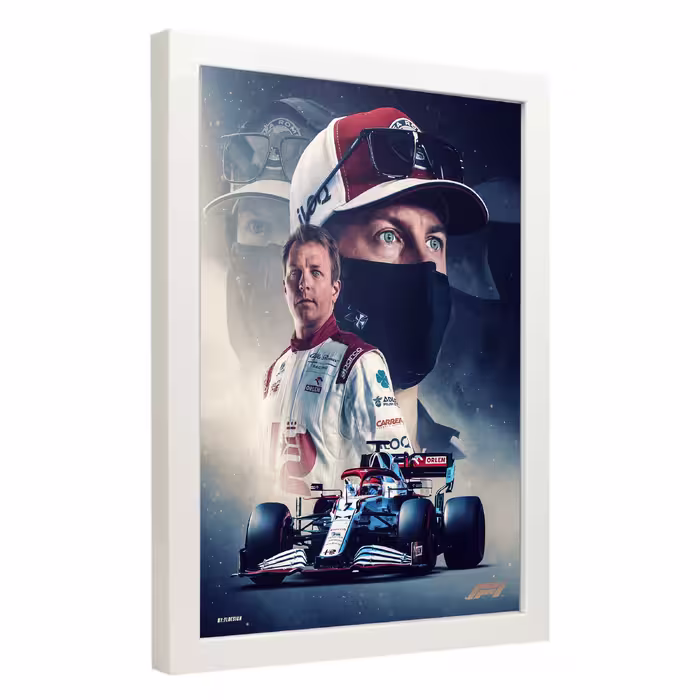 تابلو مدل فرمول یک کیمی رایکونن Raikkonen کد LA-F1G1011