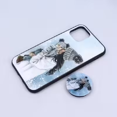 کاور طرح دخترانه کد 110 مناسب برای گوشی موبایل اپل iPhone 11 Pro به همراه پاپ سوکت