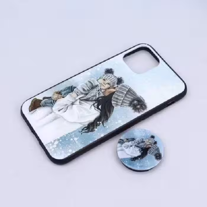 کاور طرح دخترانه کد 110 مناسب برای گوشی موبایل اپل iPhone 11 Pro به همراه پاپ سوکت
