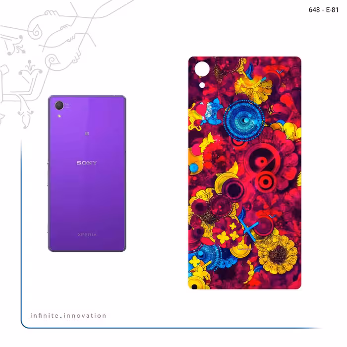 برچسب پوششی ماهوت مدل Vector Flower Garden Digital Art مناسب برای گوشی موبایل سونی Xperia Z2