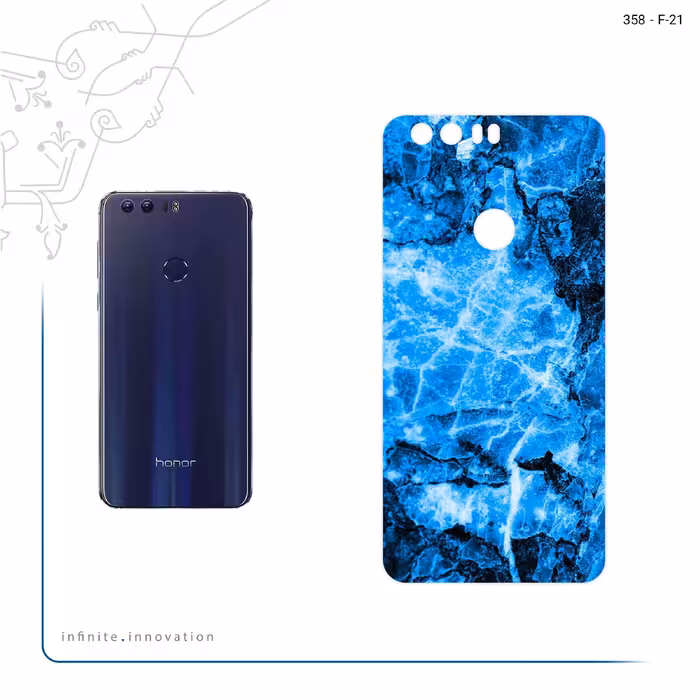 برچسب پوششی ماهوت مدل Blue Marble مناسب برای گوشی موبایل آنر 8