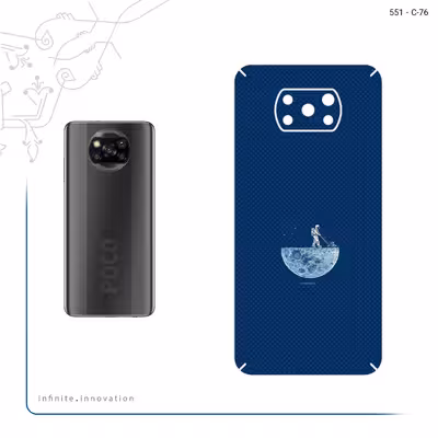 برچسب پوششی ماهوت مدل Minimal Gardener Astronaut مناسب برای گوشی موبایل شیائومی Poco X3 Pro