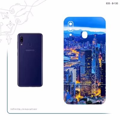 برچسب پوششی ماهوت مدل Hong Kong City مناسب برای گوشی موبایل سامسونگ Galaxy M10s