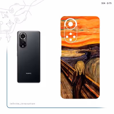 برچسب پوششی ماهوت مدل The Scream of Munch مناسب برای گوشی موبایل هوآوی Nova 9